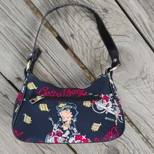 Betty Boop Navy and Red Shoulder Bag